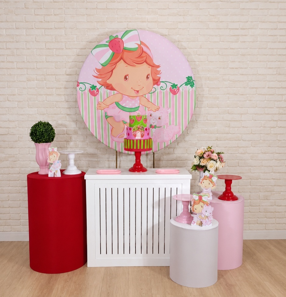 Alugue Decoração Moranguinho Baby ( Modelo 3) - HZM Decoração e Locação