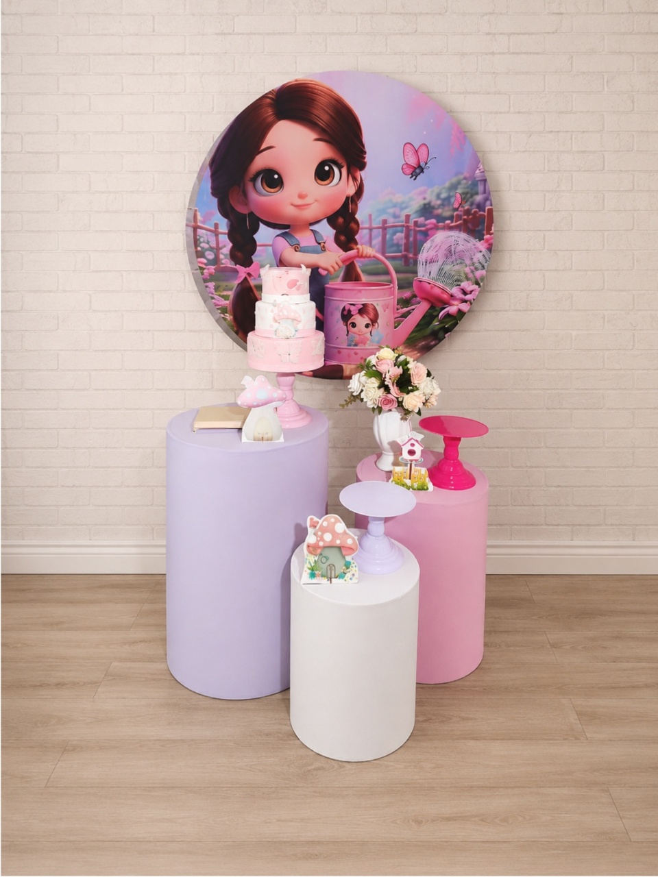 Alugue Decoração Menina Jardim ( Modelo 1) - HZM Decoração e Locação