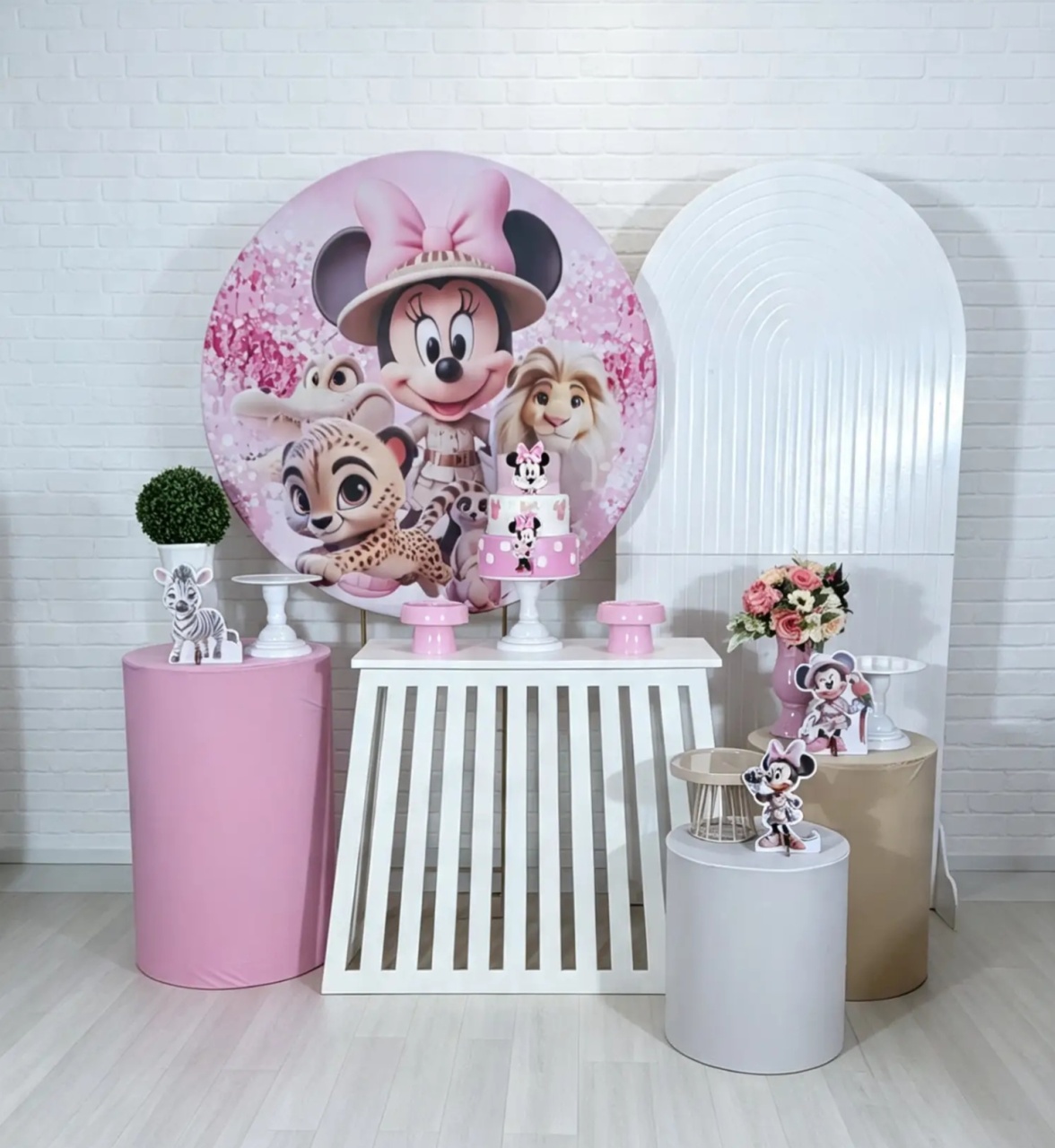 Alugue Decoração Safari Minnie (Modelo 9) - HZM Decoração e Locação