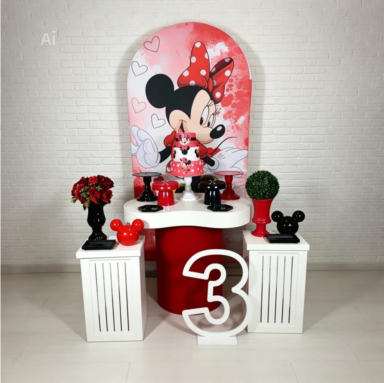 Alugue Decoração Minnie ( Modelo 15) - HZM Decoração e Locação