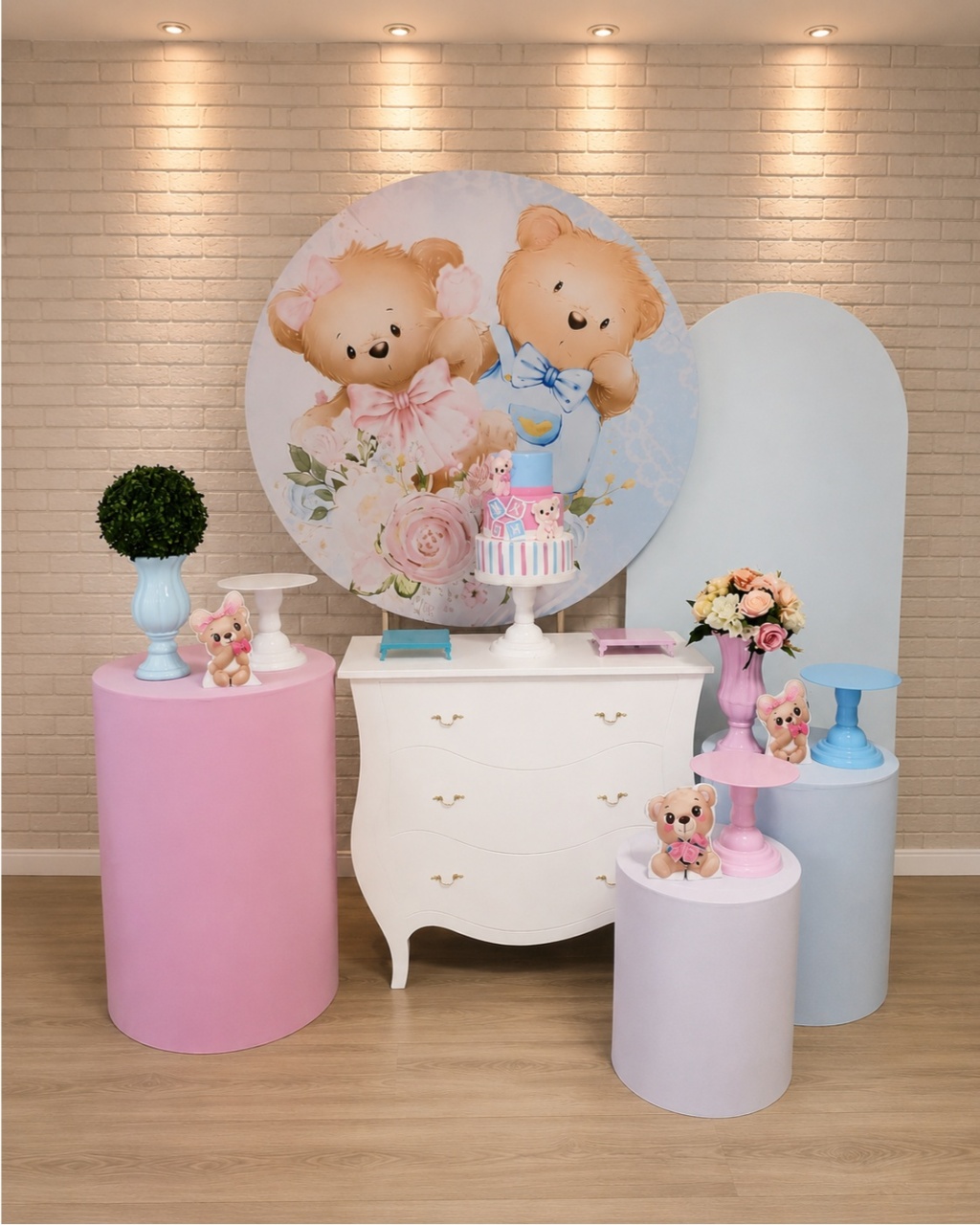 Alugue Decoração Chá Revelação (Modelo 8) - HZM Decoração e Locação