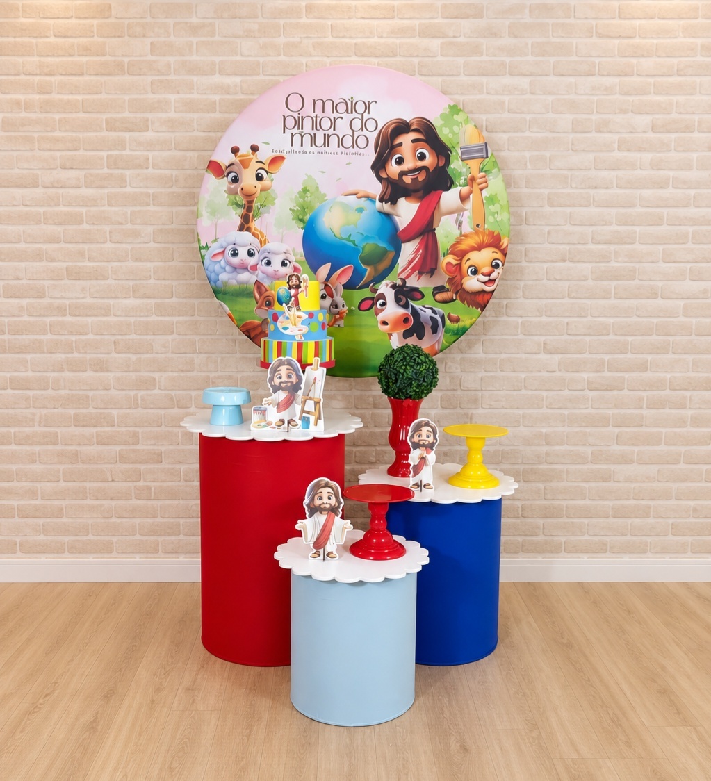 Alugue Decoração - Maior Pintor Do Mundo Azul ( Modelo 7) - HZM Decoração e Locação