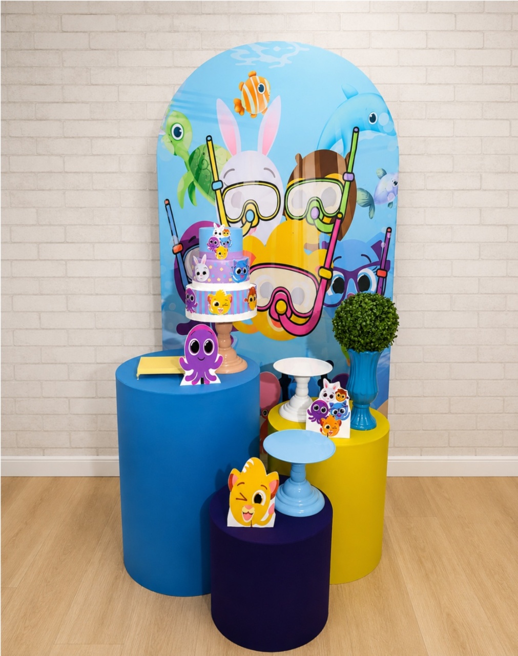 Alugue Decoração Bolofofos (Modelo 6) - HZM Decoração e Locação
