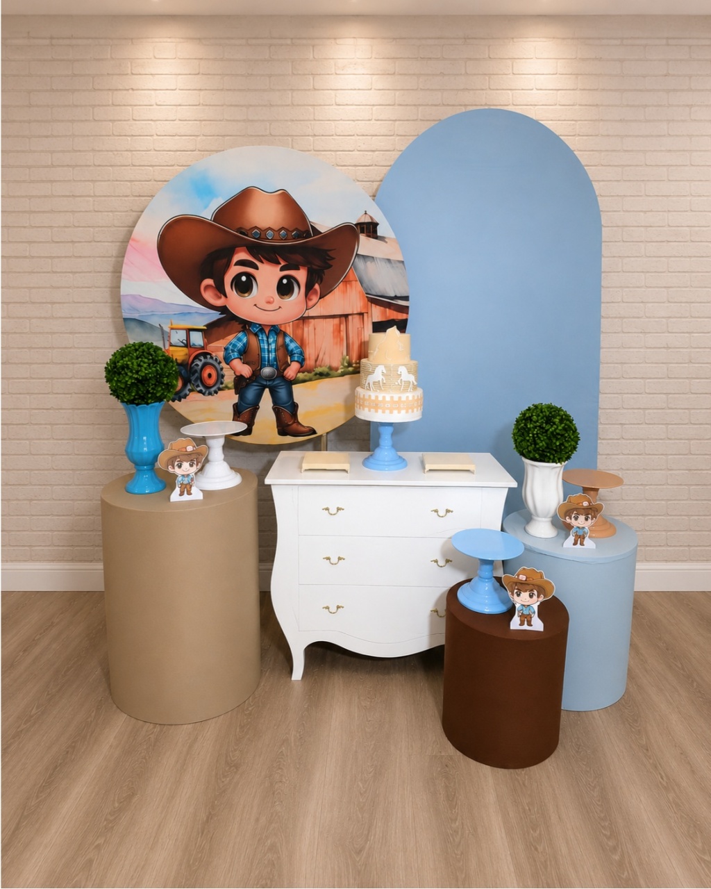 Alugue Decoração Menino Cowboy ( Modelo 3) - HZM Decoração e Locação