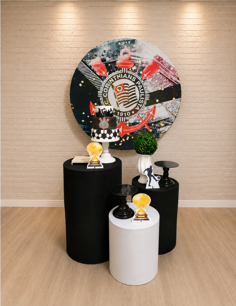 Alugue Decoração Corinthians (Modelo 1) - HZM Decoração e Locação
