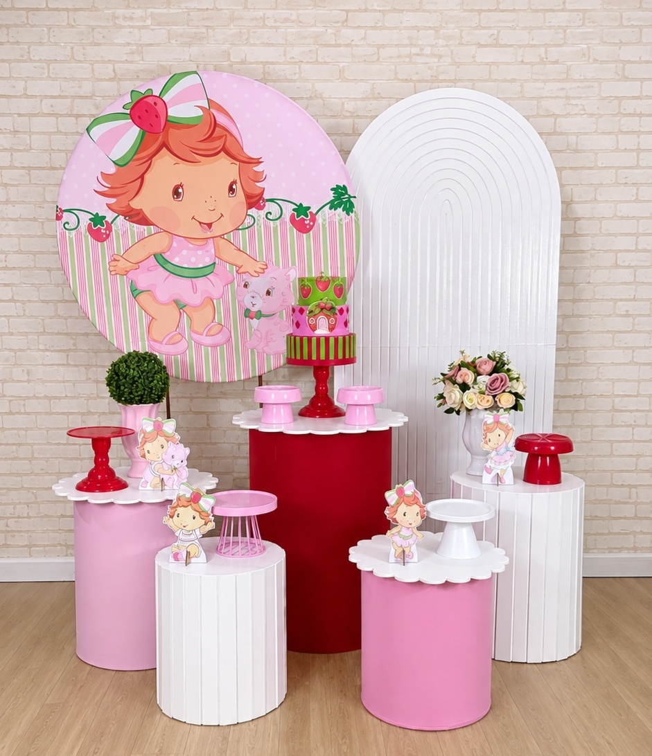 Alugue Decoração Moranguinho Baby ( Modelo 16) - HZM Decoração e Locação