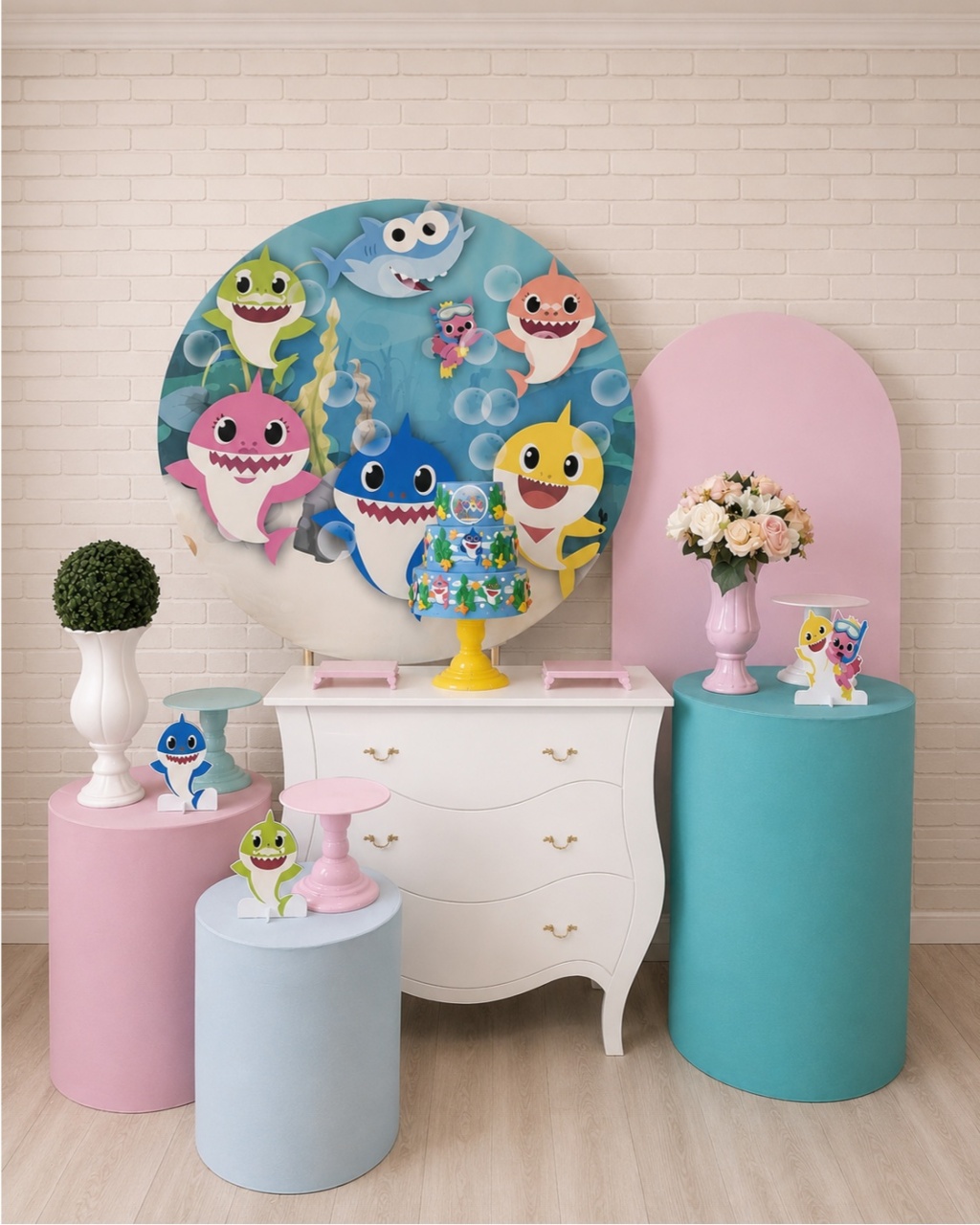Alugue Decoração Baby Shark (Modelo 4) - HZM Decoração e Locação