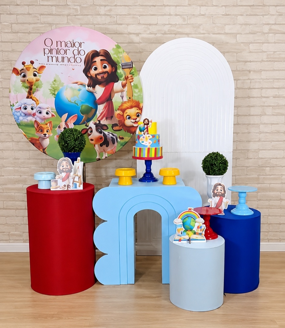 Alugue Decoração - Maior Pintor Do Mundo Azul ( Modelo 6) - HZM Decoração e Locação