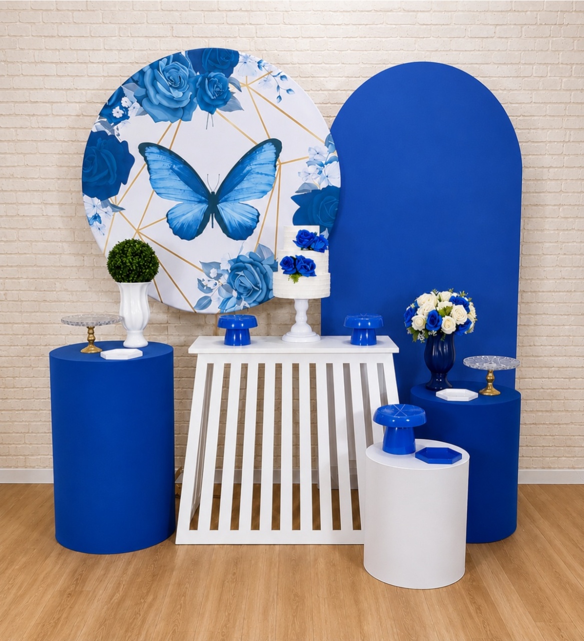 Alugue Decoração Borboleta Azul ( Modelo 6) - HZM Decoração e Locação