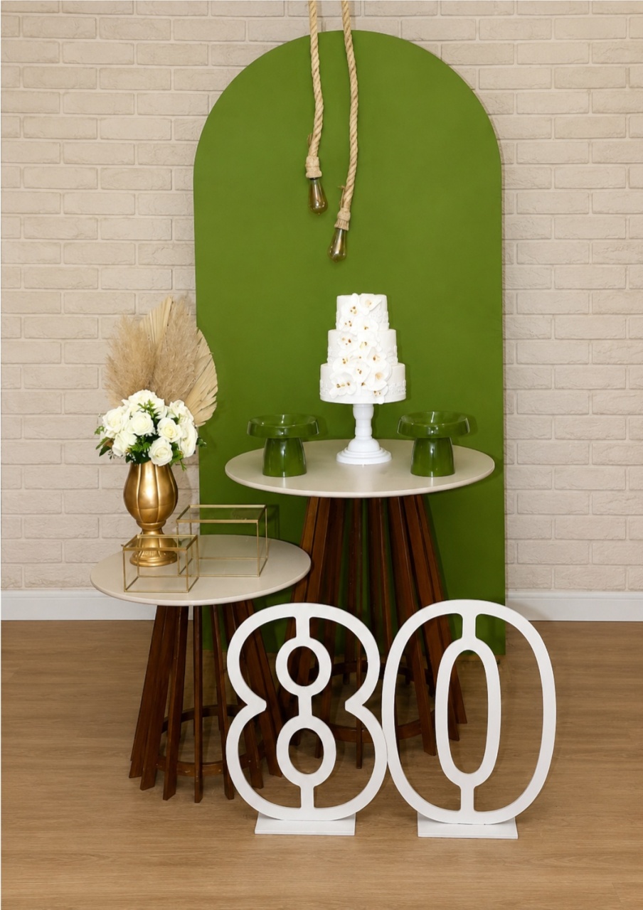 Alugue Decoração 80 Anos (Modelo 2) - HZM Decoração e Locação
