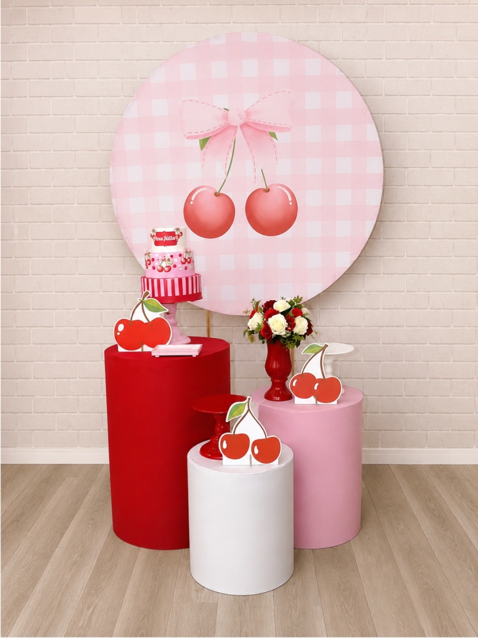 Alugue Decoração Cerejinha (Modelo 1) - HZM Decoração e Locação