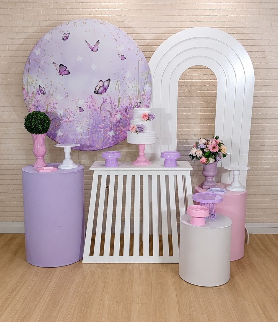 Alugue Decoração Borboleta Lilás ( Modelo 5) - HZM Decoração e Locação