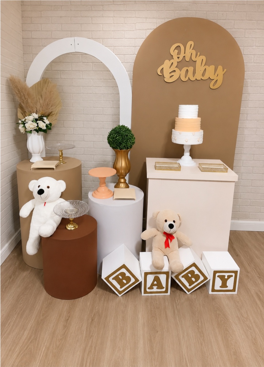 Alugue Decoração Chá Revelação (Modelo 1) - HZM Decoração e Locação