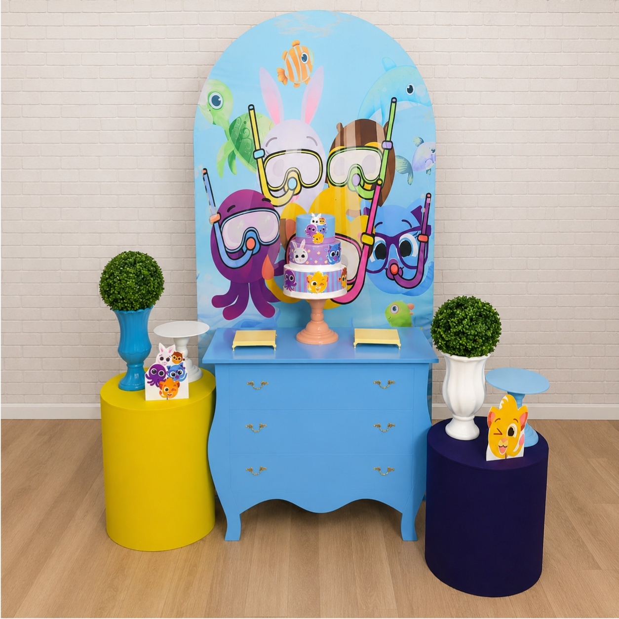 Alugue Decoração Bolofofos (Modelo 5) - HZM Decoração e Locação