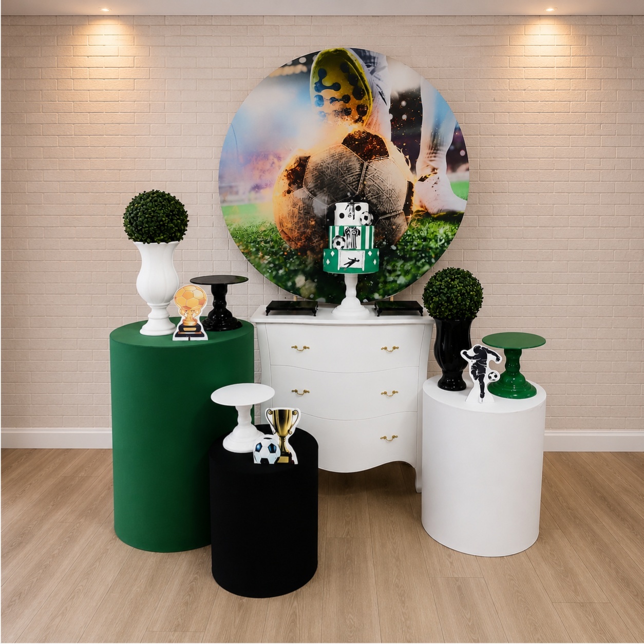 Alugue Decoração Futebol (Modelo 2) - HZM Decoração e Locação