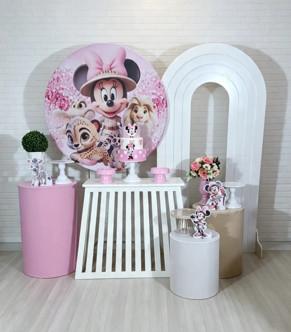 Alugue Decoração Safari Minnie (Modelo 10) - HZM Decoração e Locação