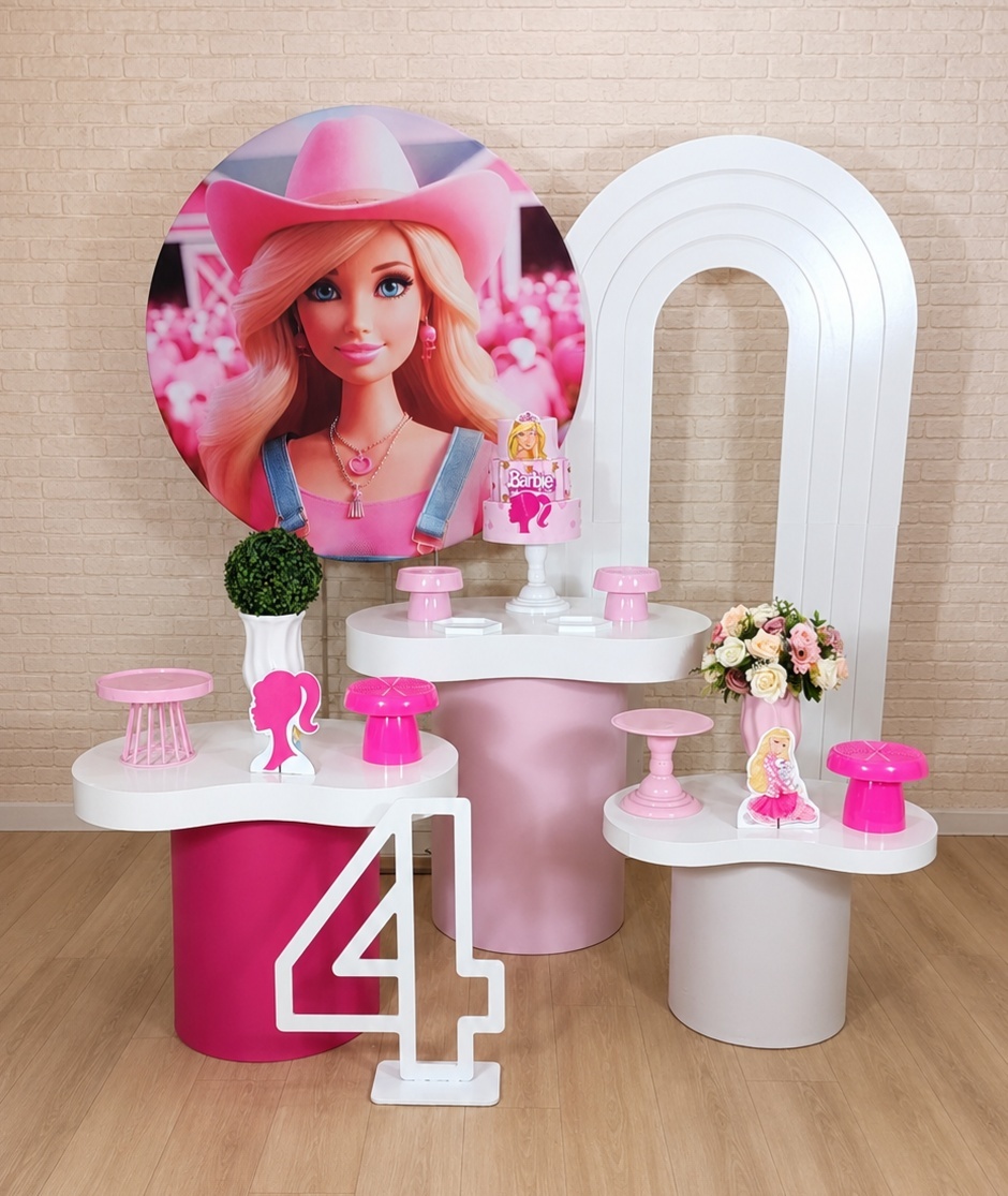 Alugue Decoração Barbie ( Modelo 9) - HZM Decoração e Locação