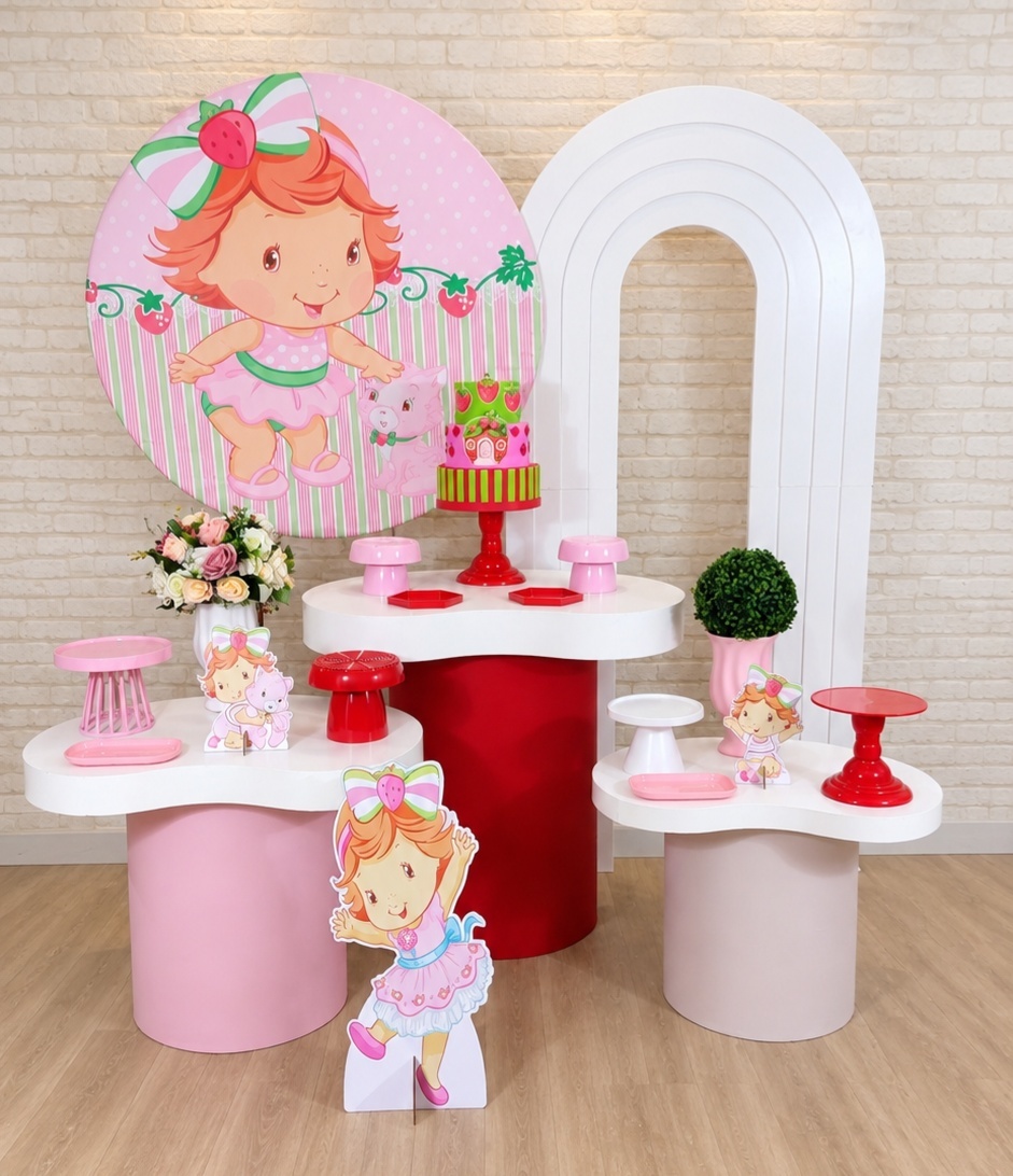 Alugue Decoração Moranguinho Baby ( Modelo 10) - HZM Decoração e Locação
