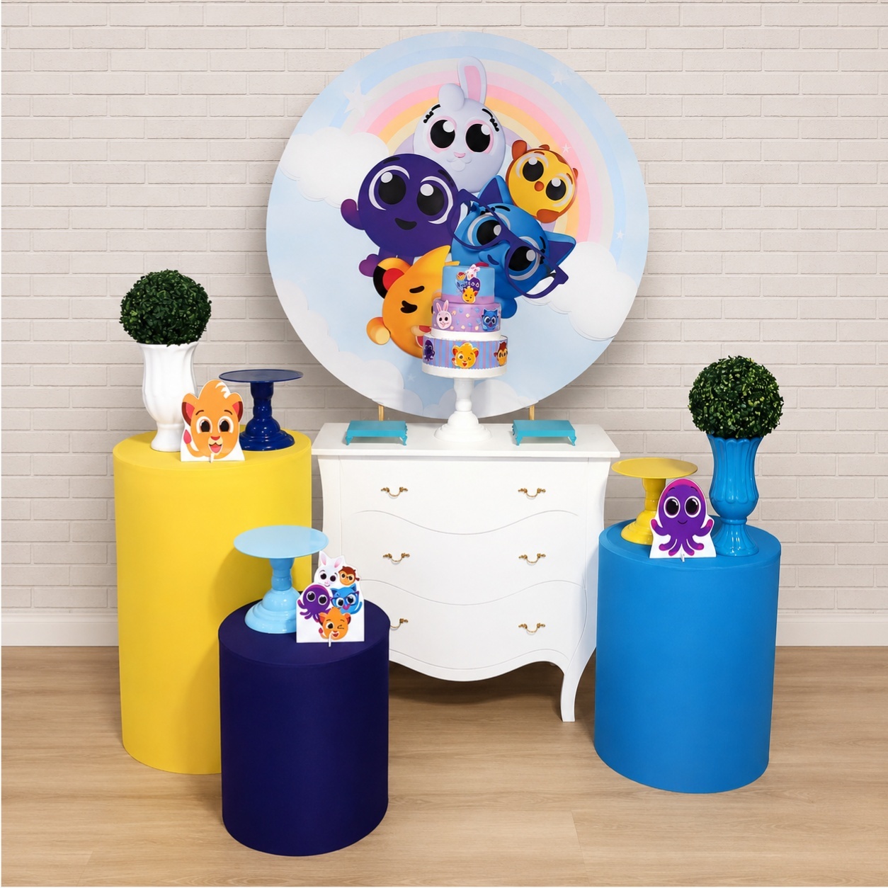 Alugue Decoração Bolofofos (Modelo 2) - HZM Decoração e Locação
