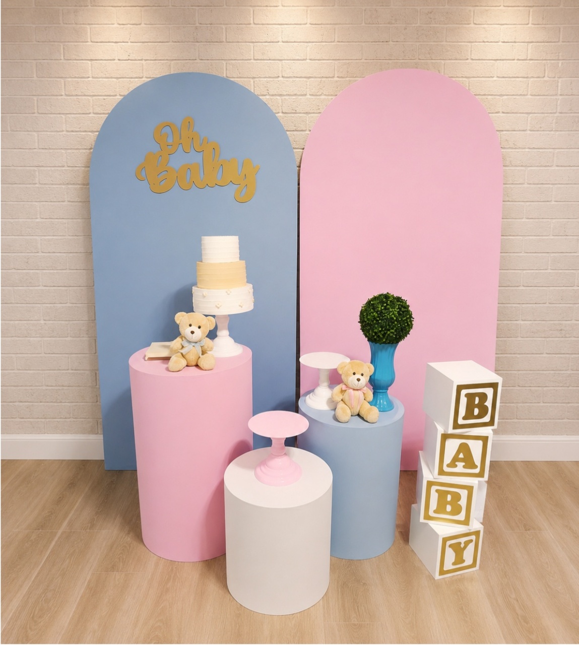 Alugue Decoração Chá Revelação (Modelo 10) - HZM Decoração e Locação