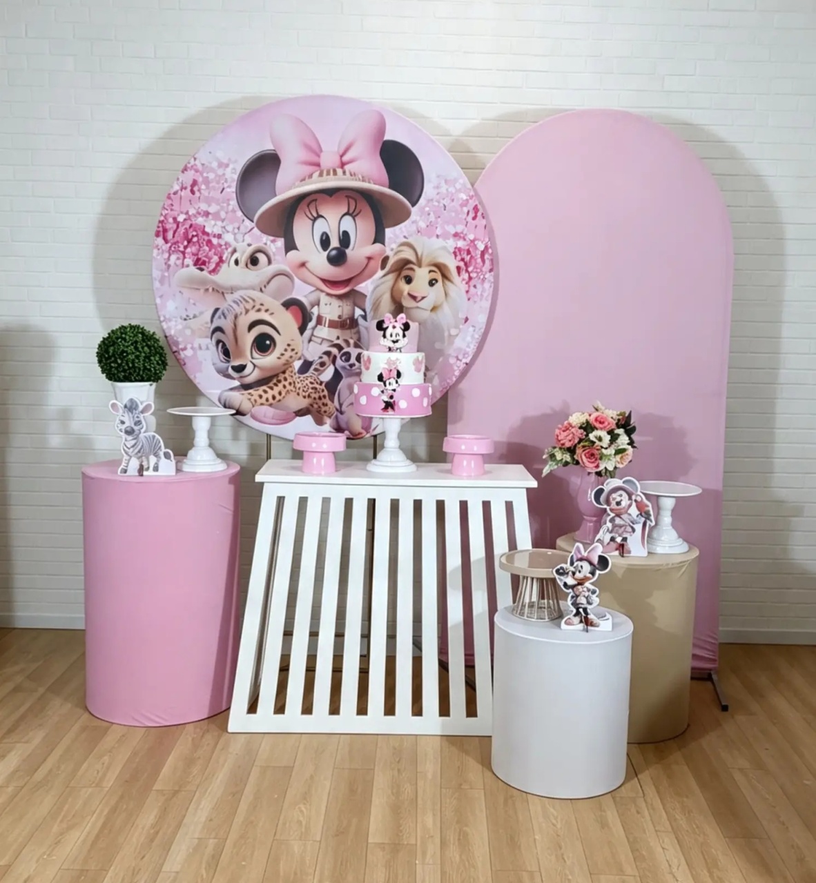 Alugue Decoração Safari Minnie (Modelo 11) - HZM Decoração e Locação
