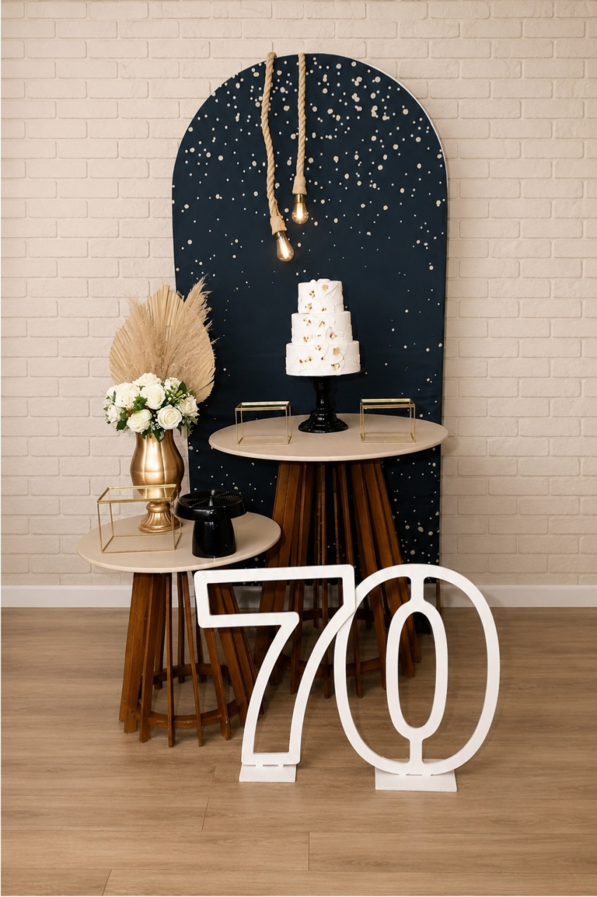 Alugue Decoração 70 Anos (Modelo 2) - HZM Decoração e Locação