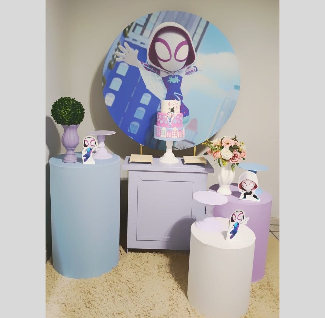 Alugue Decoração Mulher Aranha   (Modelo 2) - HZM Decoração e Locação