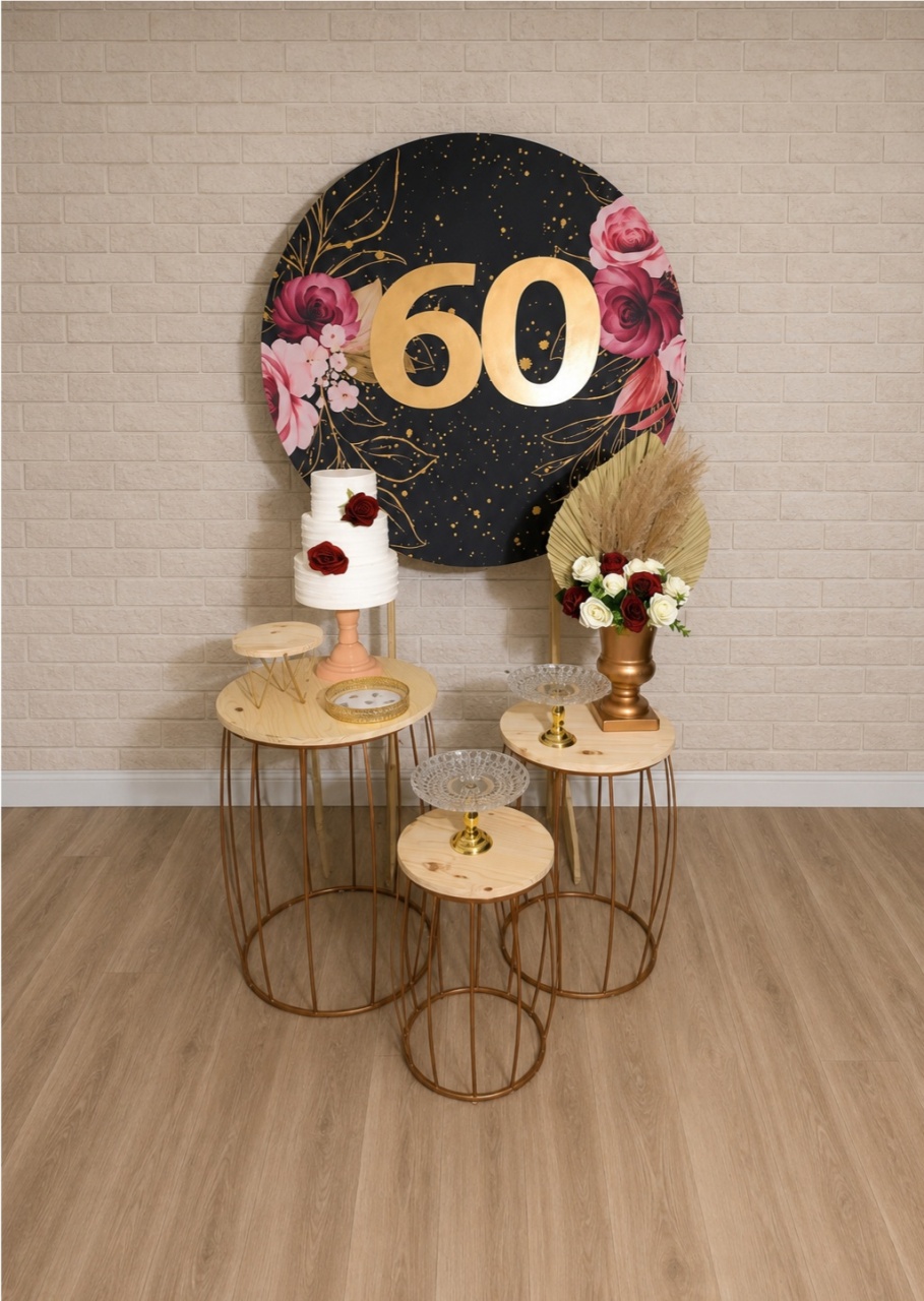 Alugue Decoração 60 Anos (Modelo 9) - HZM Decoração e Locação