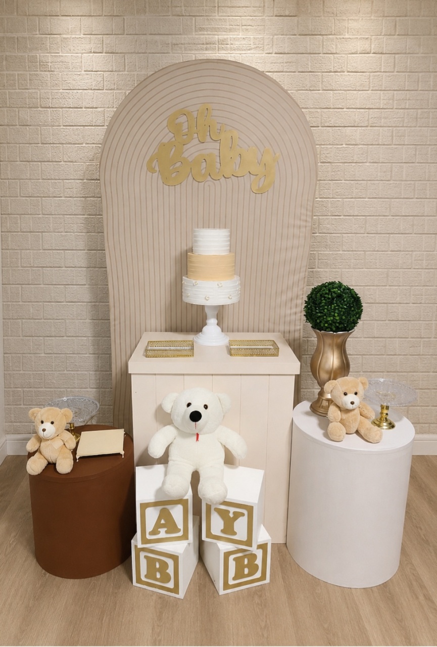 Alugue Decoração Chá Revelação (Modelo 4) - HZM Decoração e Locação
