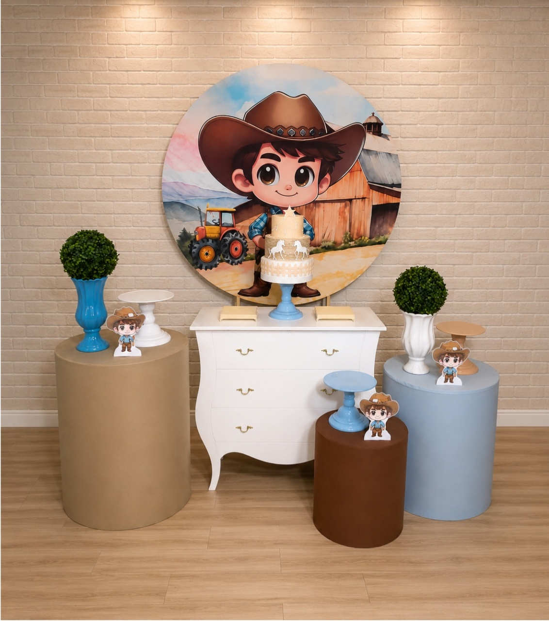 Alugue Decoração Menino Cowboy ( Modelo 2) - HZM Decoração e Locação
