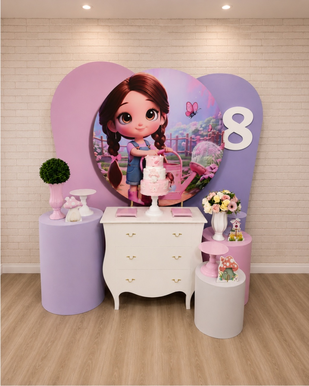 Alugue Decoração Menina Jardim ( Modelo 4) - HZM Decoração e Locação