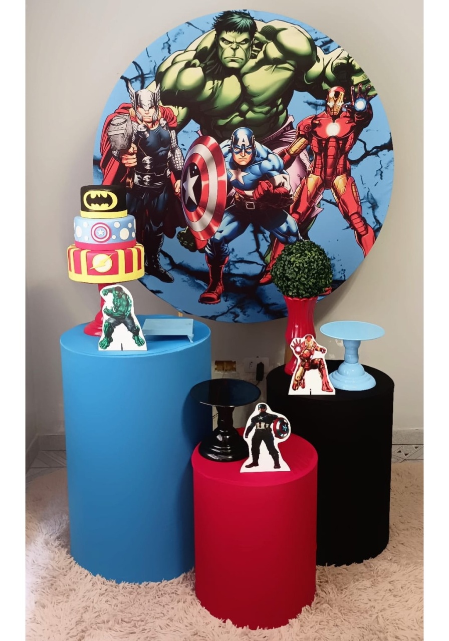 Alugue Decoração Vingadores (Modelo 1) - HZM Decoração e Locação