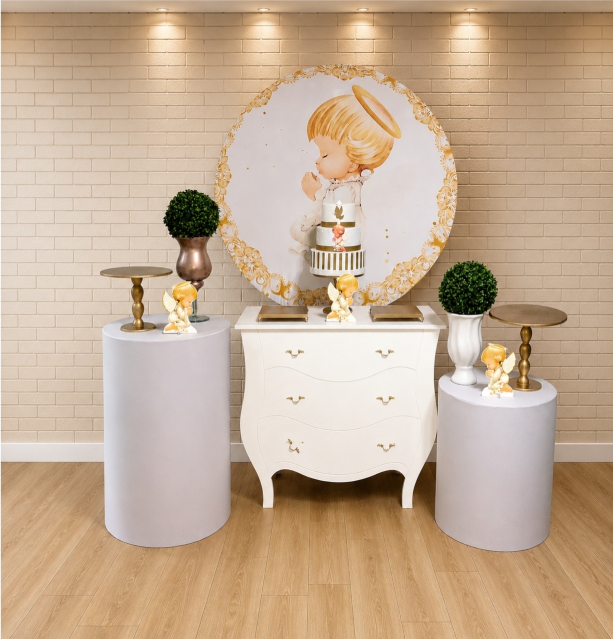Alugue Decoração Batizado  (Modelo 32) - HZM Decoração e Locação