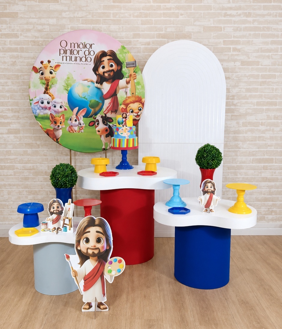Alugue Decoração - Maior Pintor Do Mundo Azul ( Modelo 9) - HZM Decoração e Locação