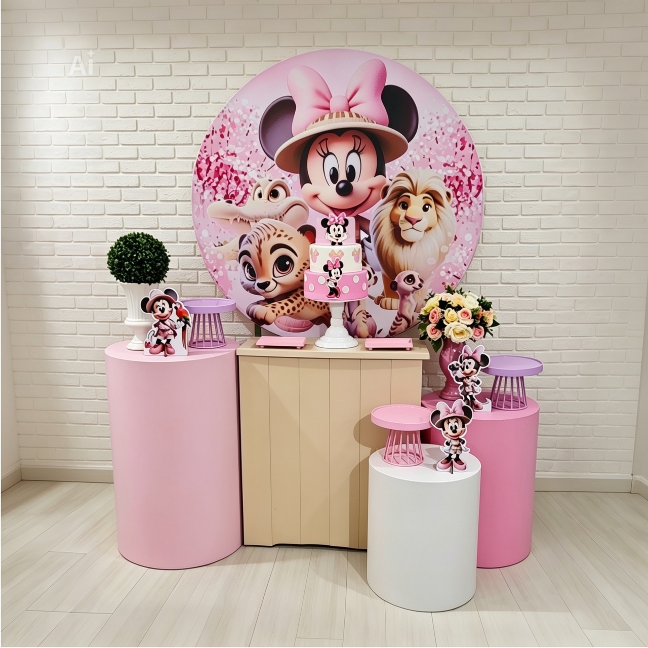 Alugue Decoração Safari Minnie (Modelo 2) - HZM Decoração e Locação