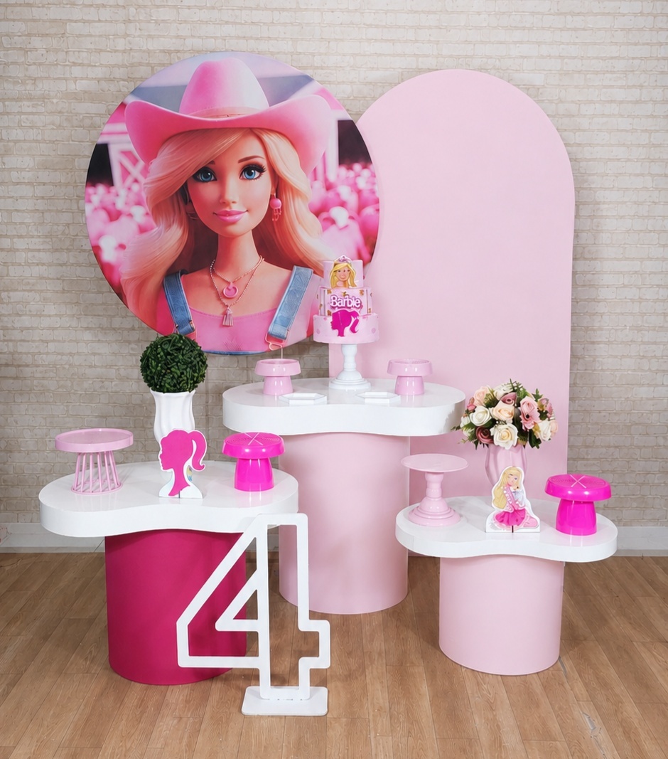Alugue Decoração Barbie ( Modelo 10) - HZM Decoração e Locação