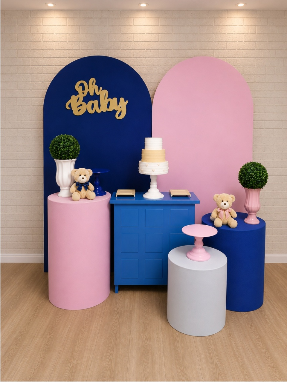 Alugue Decoração Chá Revelação (Modelo 16) - HZM Decoração e Locação