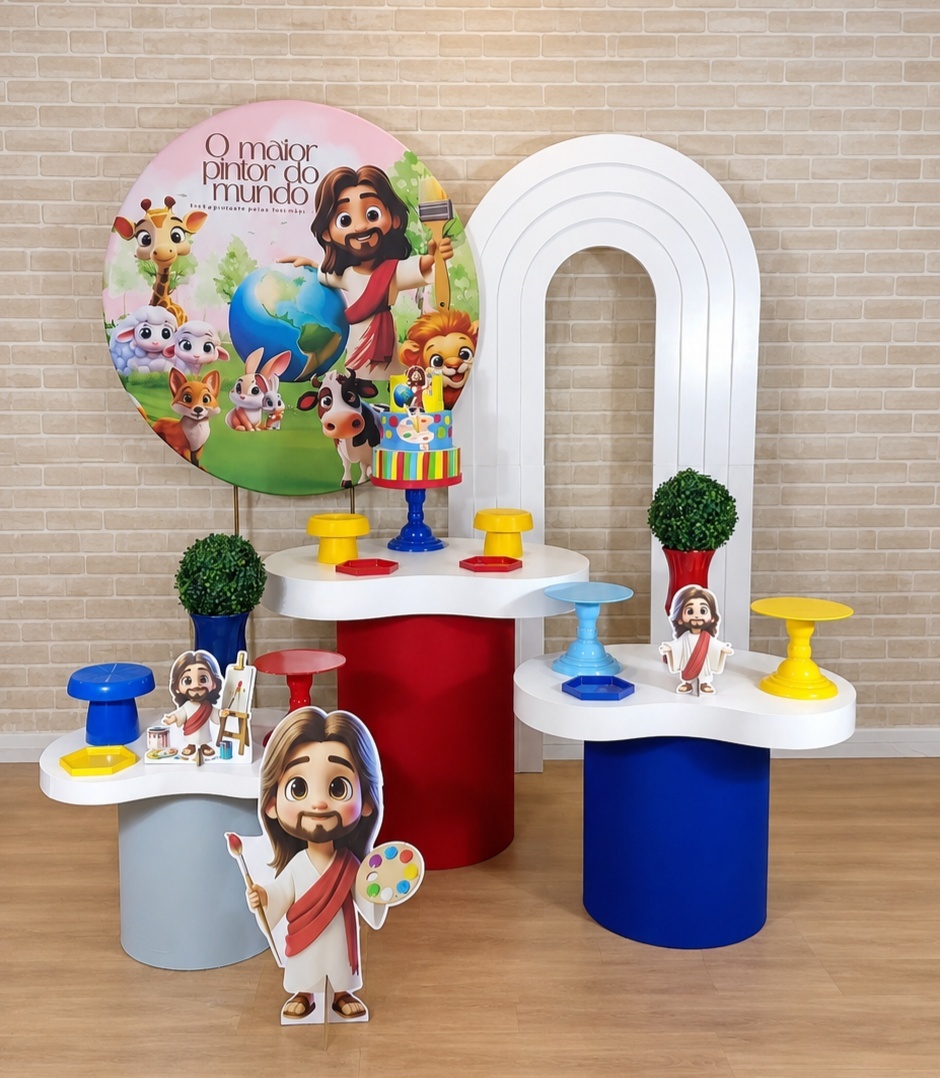 Alugue Decoração - Maior Pintor Do Mundo Azul ( Modelo 10) - HZM Decoração e Locação