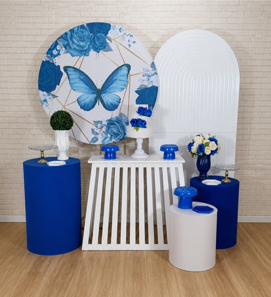 Alugue Decoração Borboleta Azul ( Modelo 5) - HZM Decoração e Locação