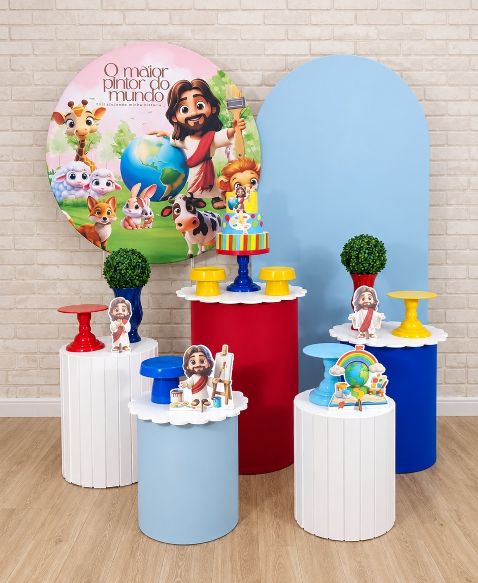 Alugue Decoração - Maior Pintor Do Mundo Azul ( Modelo 17) - HZM Decoração e Locação