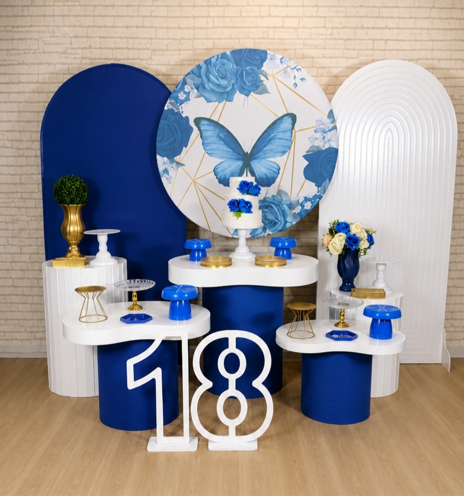 Alugue Decoração Borboleta Azul ( Modelo 11) - HZM Decoração e Locação