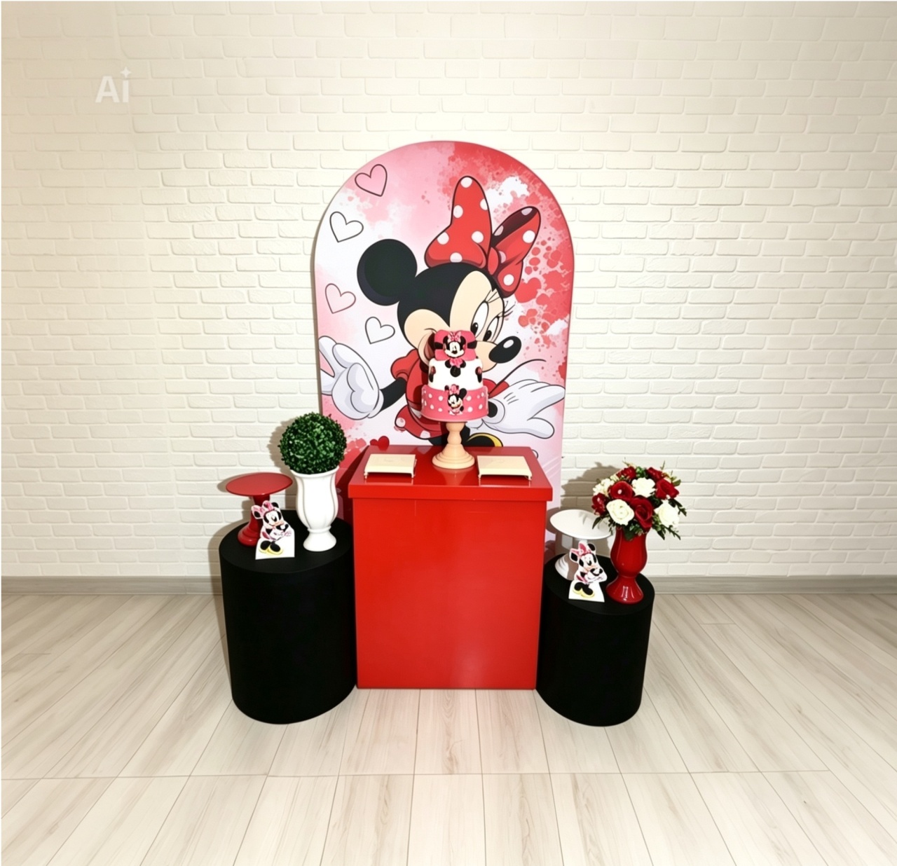 Alugue Decoração Minnie Vermelha ( Modelo 7) - HZM Decoração e Locação