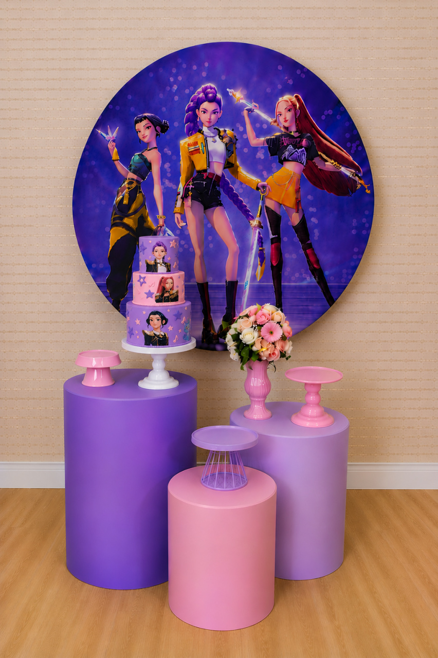 Alugue Decoração Guerreiras Kpop (Modelo 1) - HZM Decoração e Locação