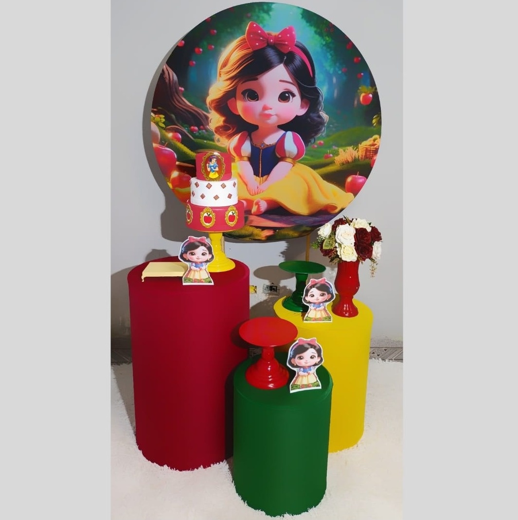 Alugue Decoração Branca de Neve Cuti ( Modelo 1) - HZM Decoração e Locação