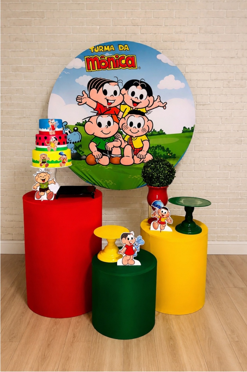 Alugue Decoração Turma da Mônica ( Modelo 1) - HZM Decoração e Locação
