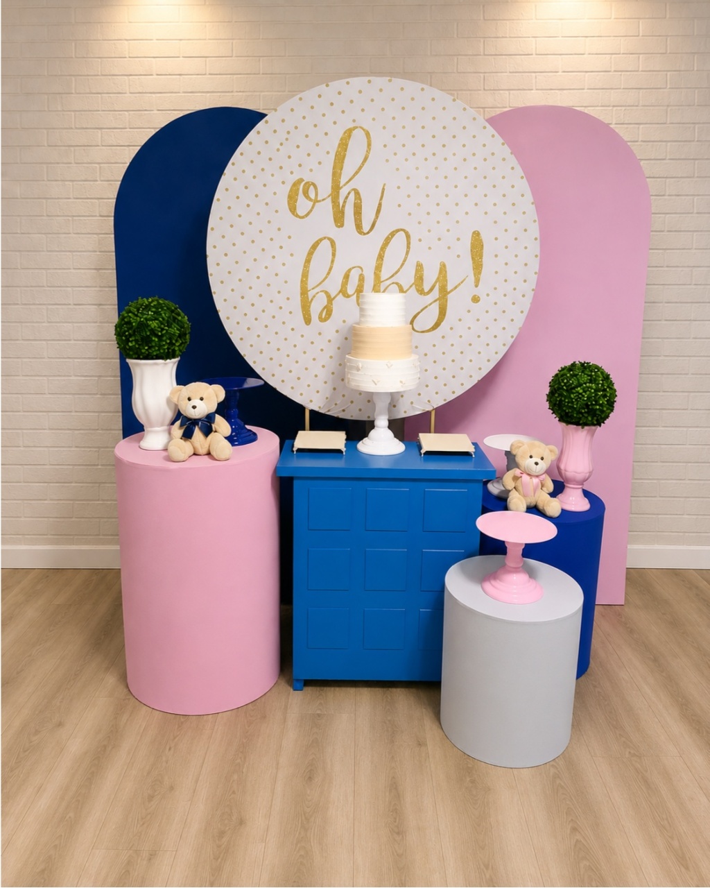Alugue Decoração Chá Revelação (Modelo 14) - HZM Decoração e Locação