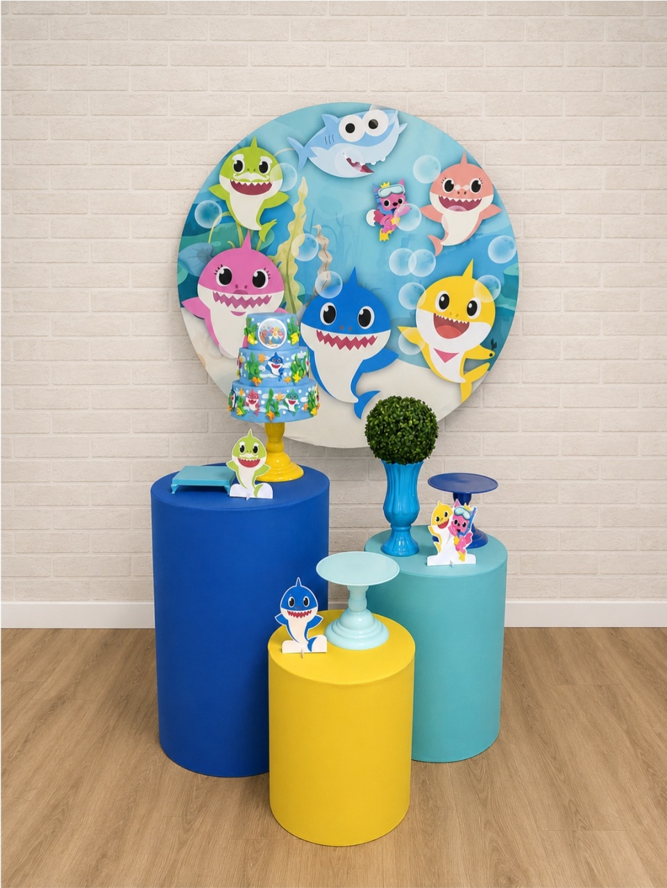 Alugue Decoração Baby Shark (Modelo 1) - HZM Decoração e Locação