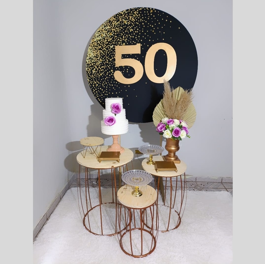 Alugue Decoração 50 Anos (Modelo 4) - HZM Decoração e Locação