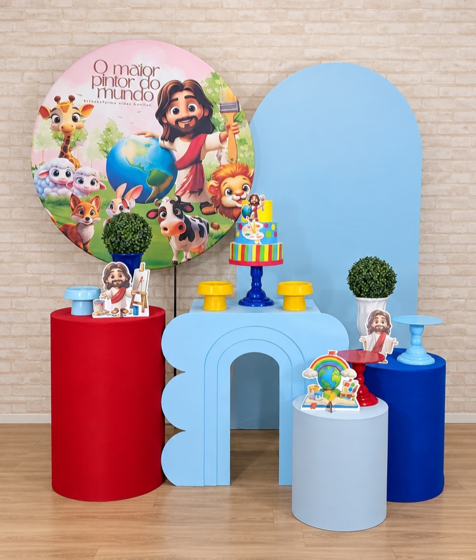 Alugue Decoração - Maior Pintor Do Mundo Azul ( Modelo 4) - HZM Decoração e Locação