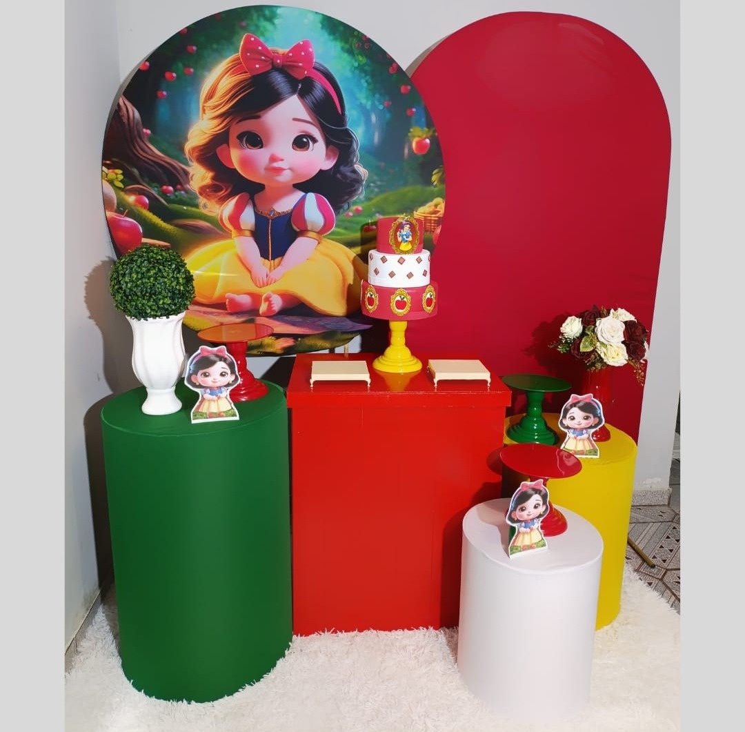 Alugue Decoração Branca de Neve Cuti ( Modelo 3) - HZM Decoração e Locação